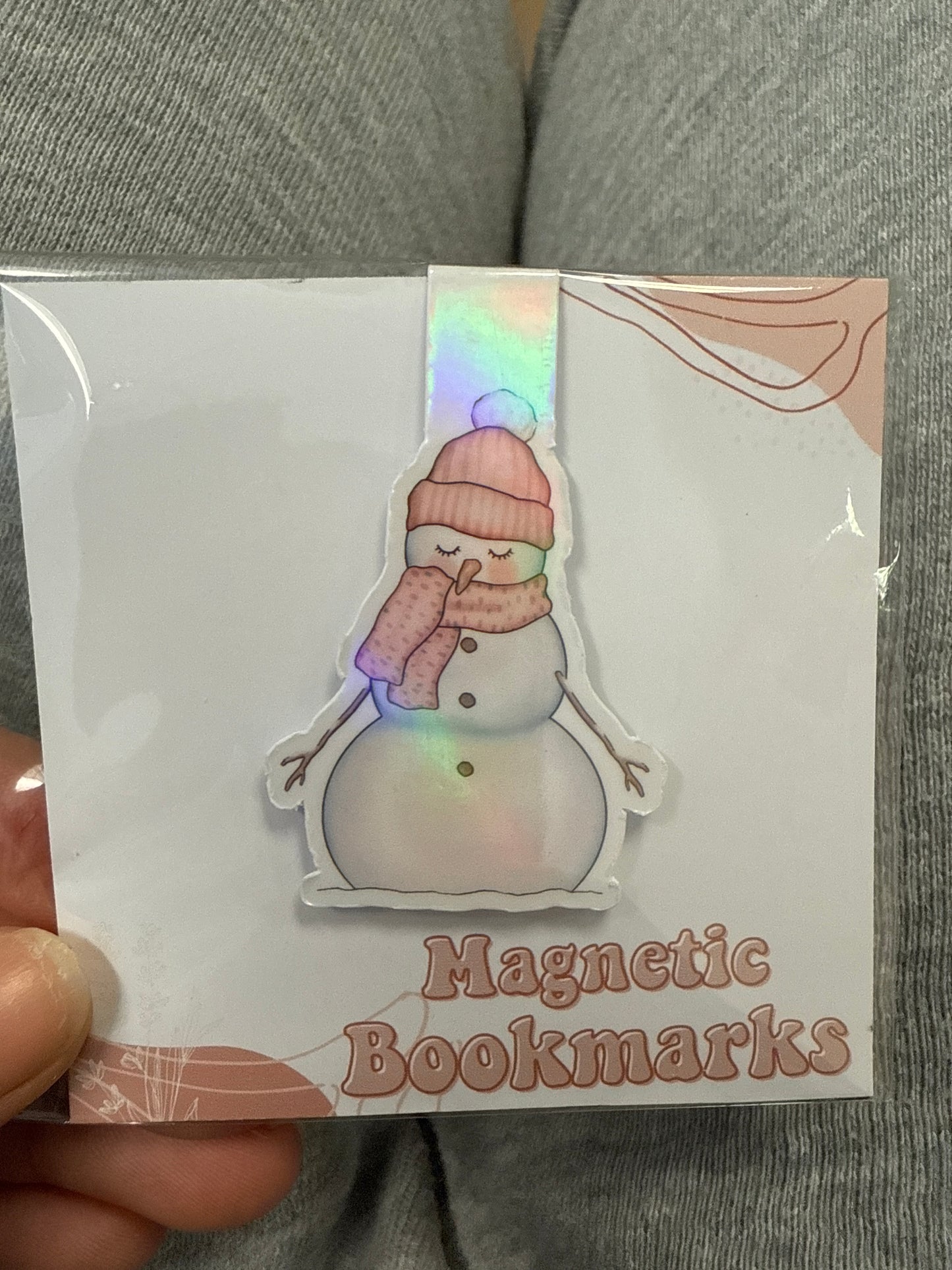 Snowwoman Magnetic Bookmark