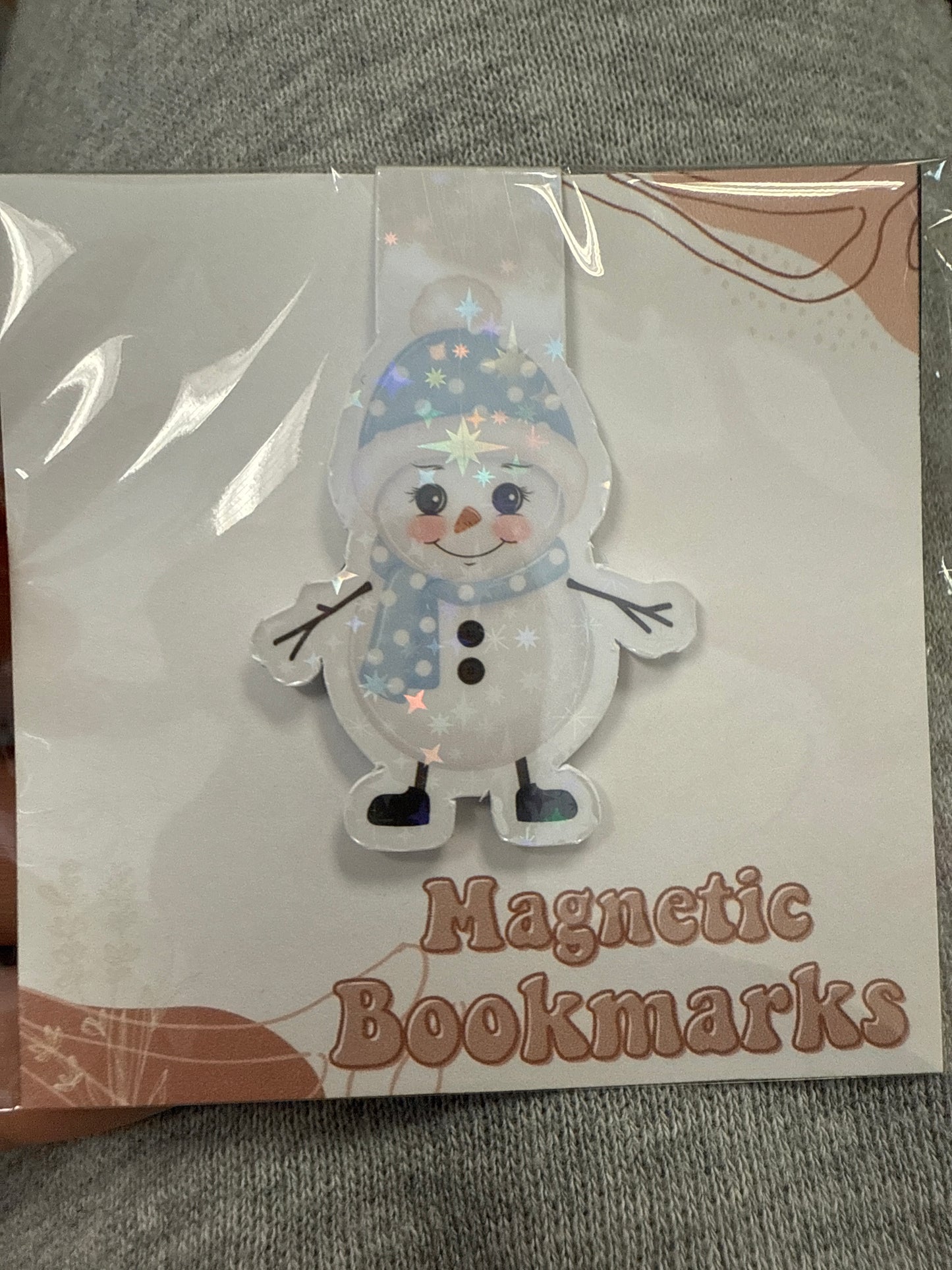 Snowman Magnetic Bookmark