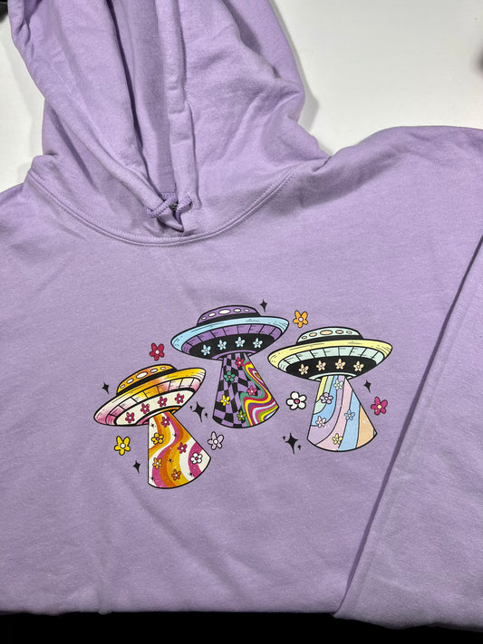 Groovy UFO's Unisex Hoodies