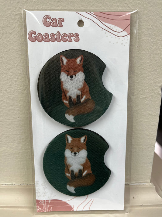 Fox Car Coasters