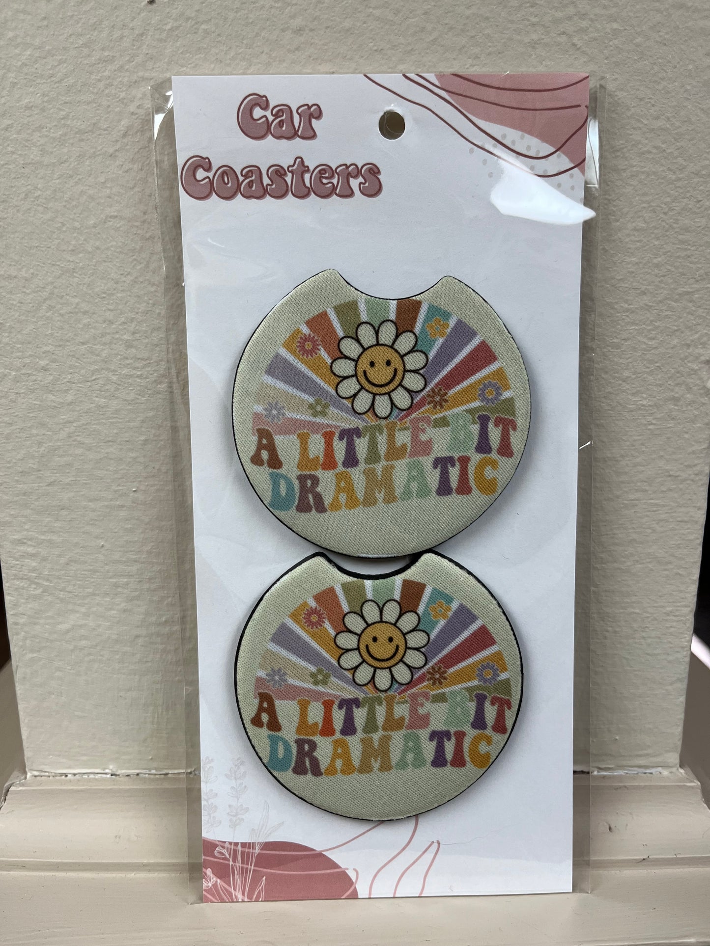 A Little Bit Dramatic Car Coasters