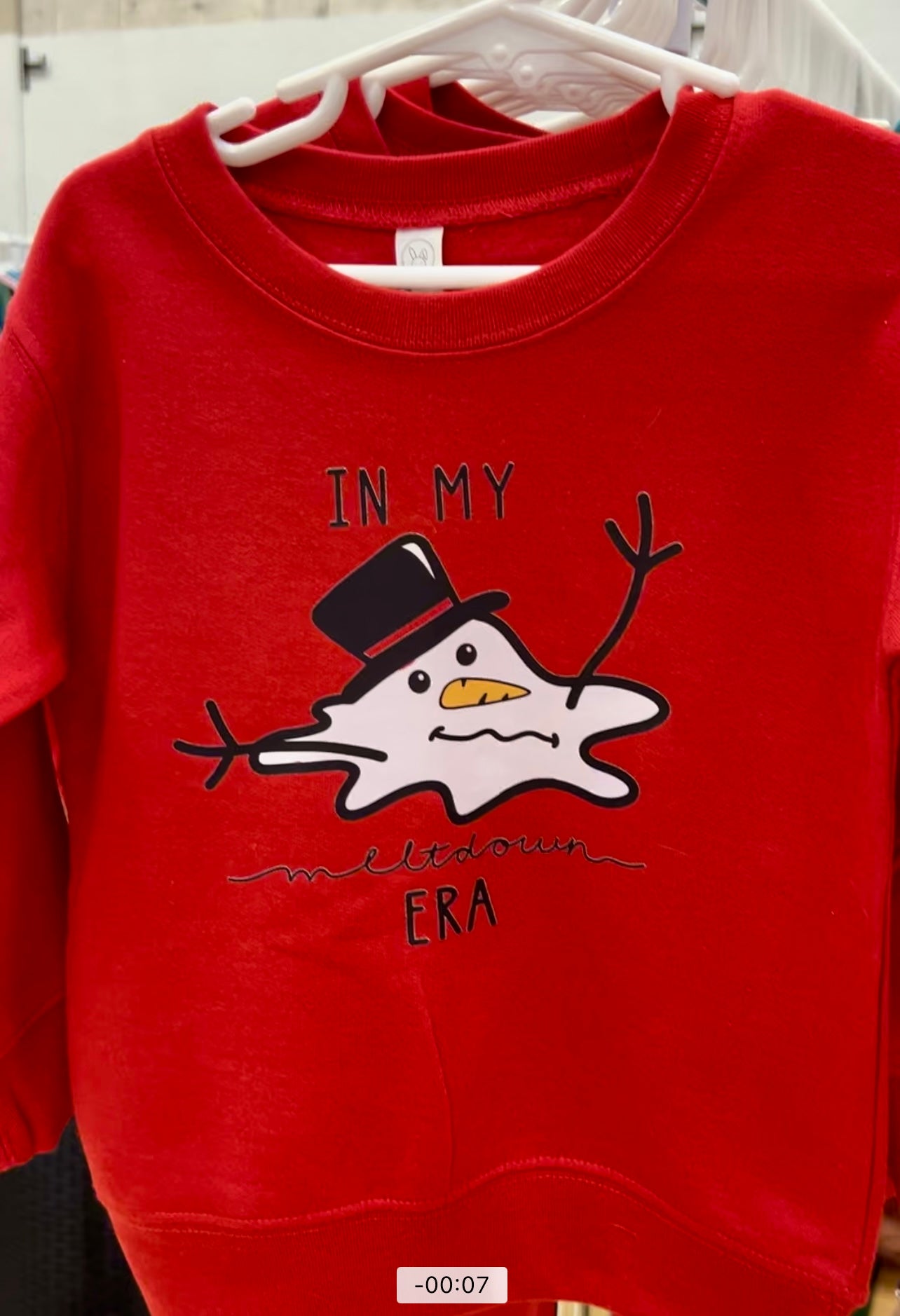 In My Meltdown Era Kids Crewneck Sweatshirt