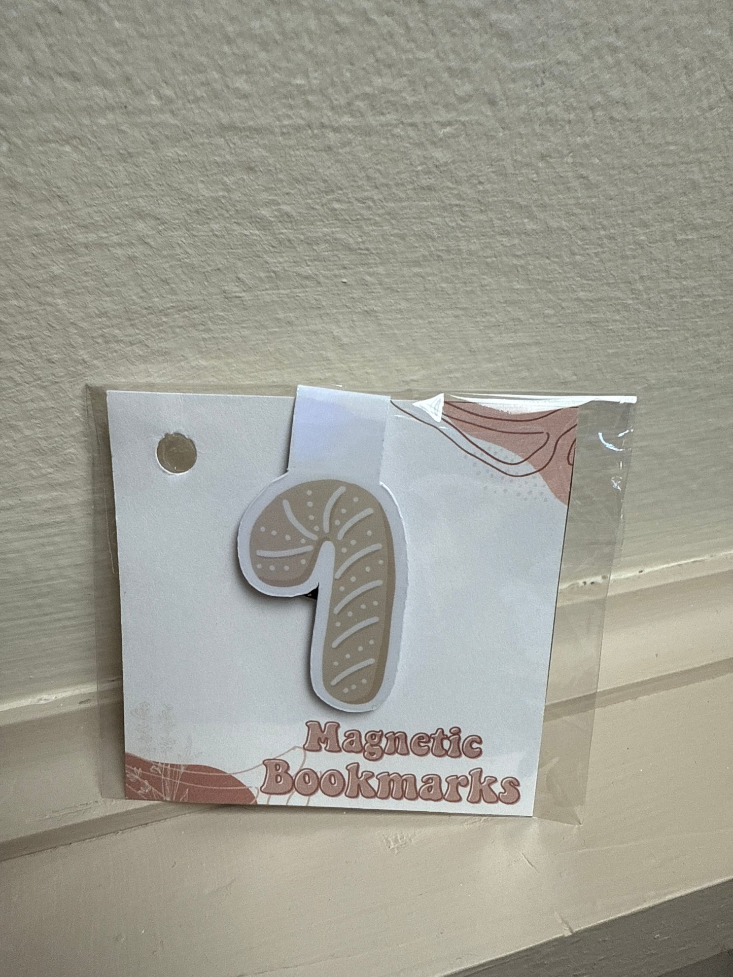 Cookie Cane Magnetic Bookmark