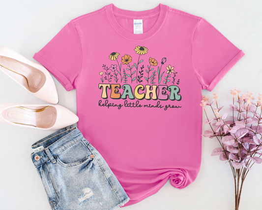 Floral Teacher Unisex T-Shirt