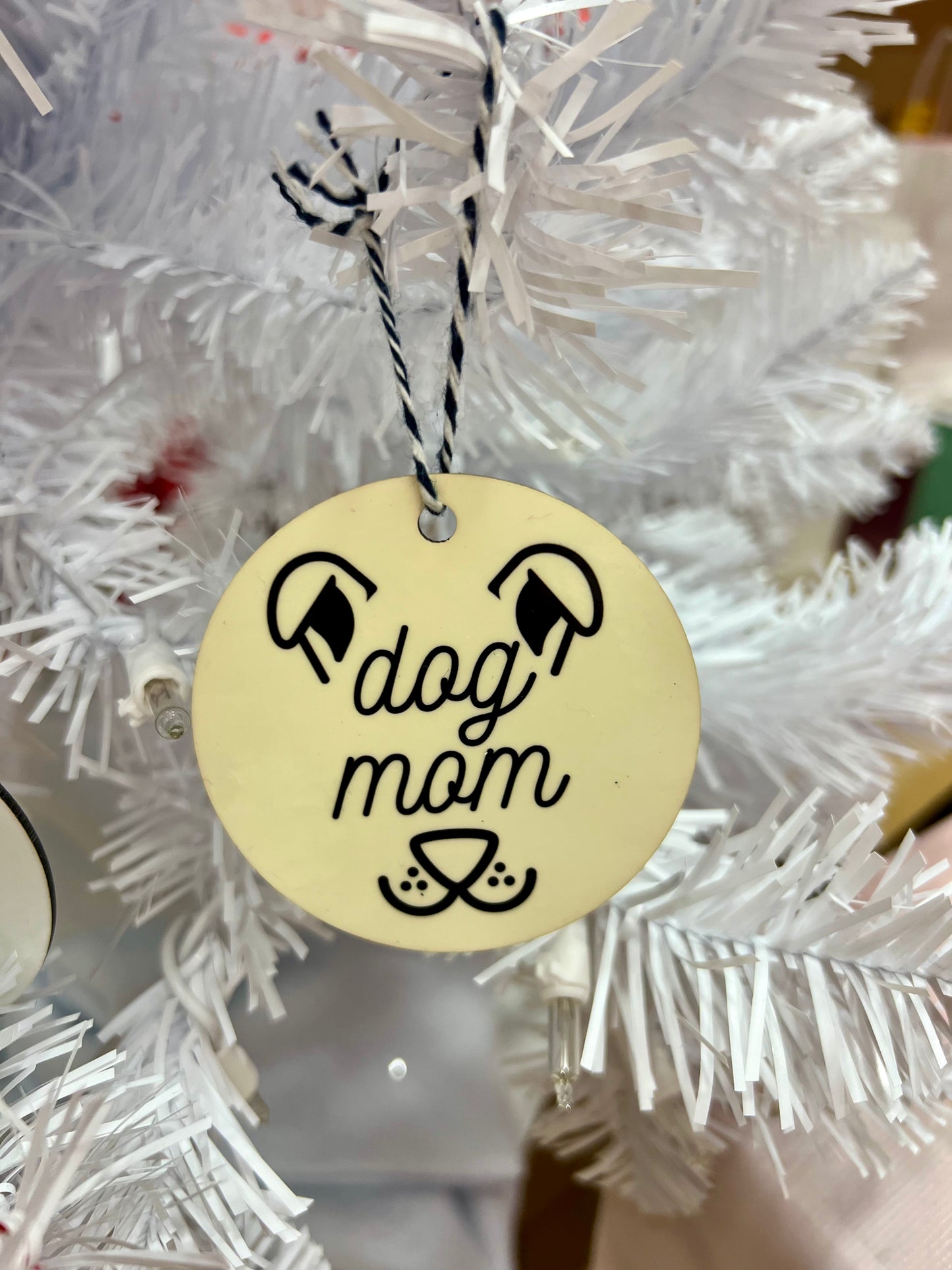 Dog Mom Christmas Ornament