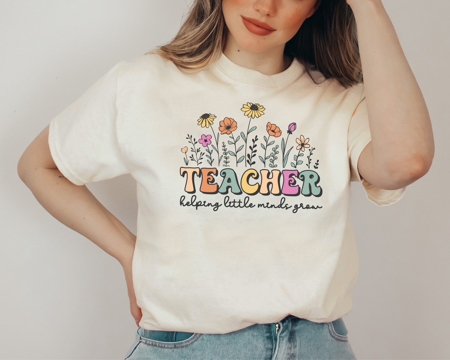 Floral Teacher Unisex T-Shirt