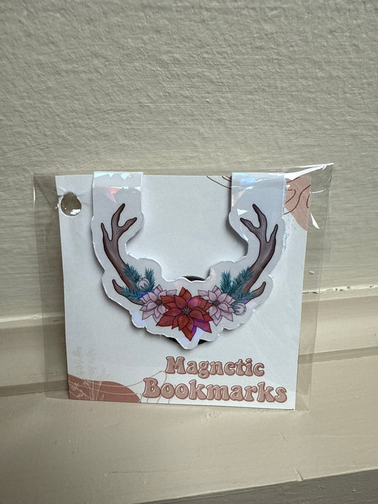 Reindeer Antlers Magnetic Bookmark