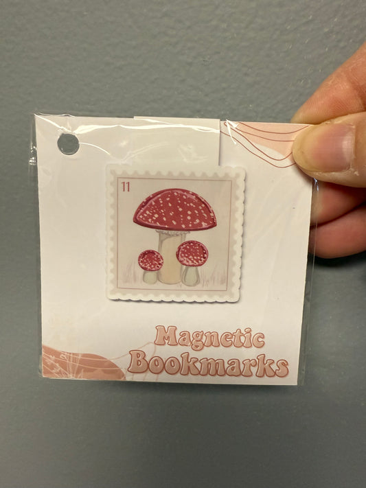 Mushroom Stamp Magnetic Bookmark