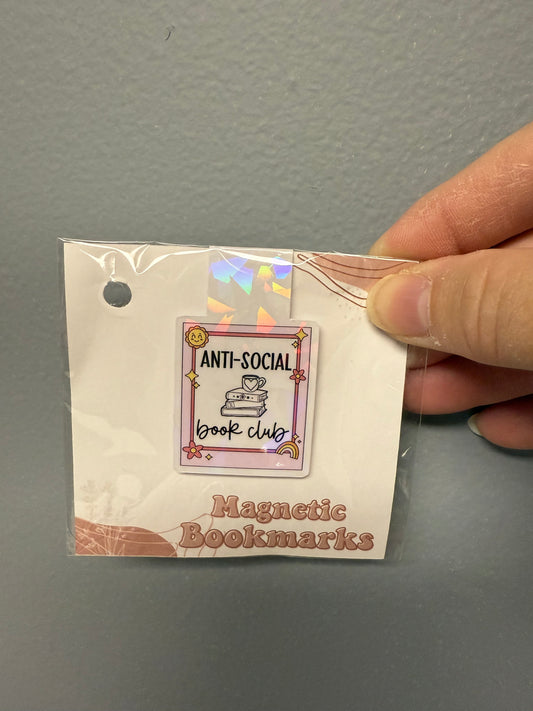 Anti-social Book Club Magnetic Bookmark