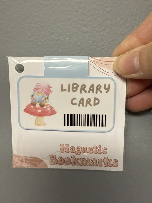 Library Card Magnetic Bookmark