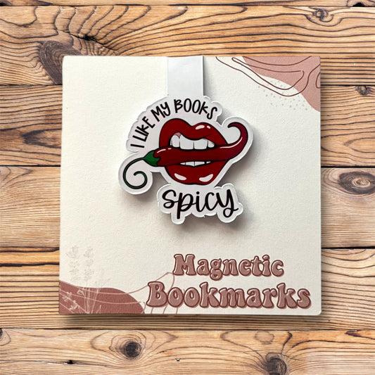 I Like My Books Spicy Magnetic Bookmark