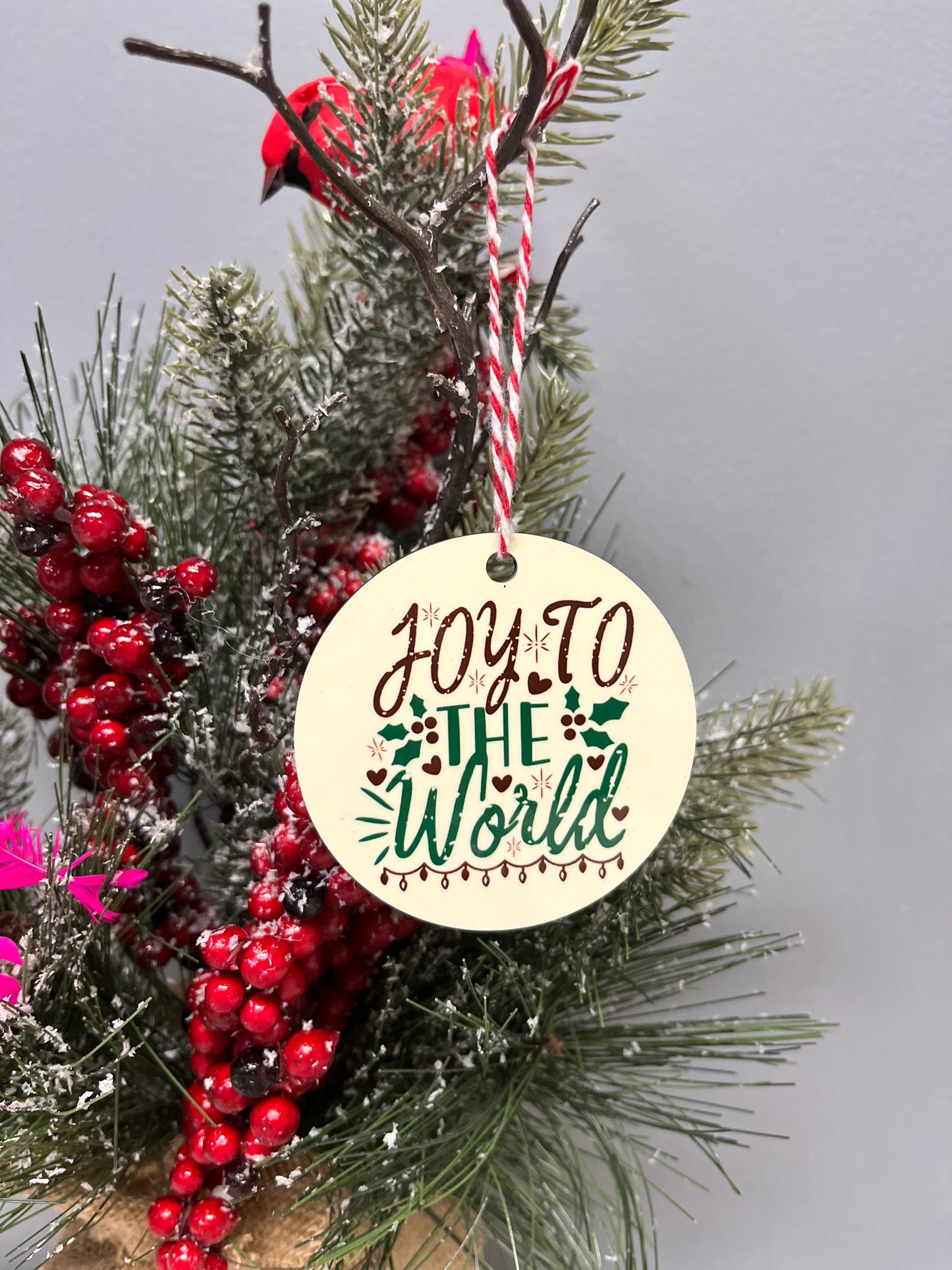 Joy to the World Christmas Ornament