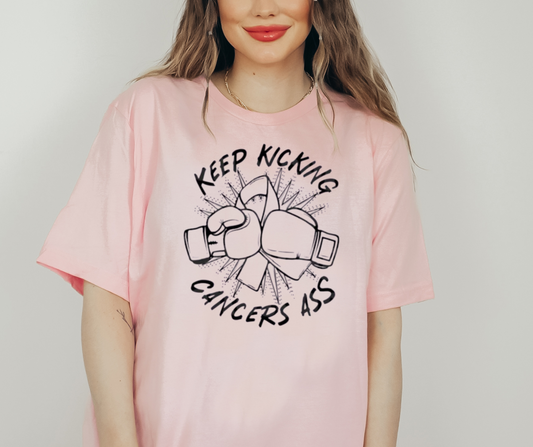 Keep Kicking Cancers Ass Unisex T-Shirt